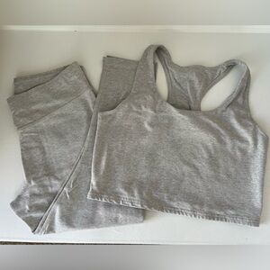 Pact organic cotton “On the Go-To” crop tank and leggings set